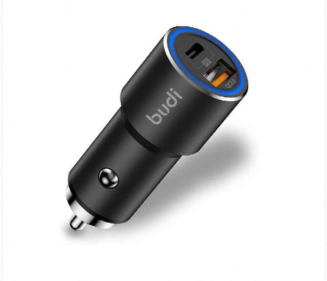 Budi Car Charger USB and Type C 30 W Fast Charge