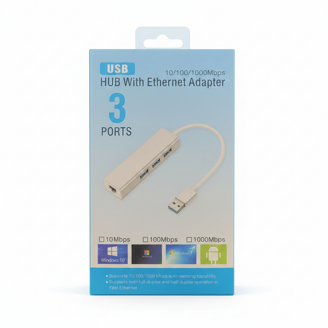 USB-A HUB with Ethernet Adapter