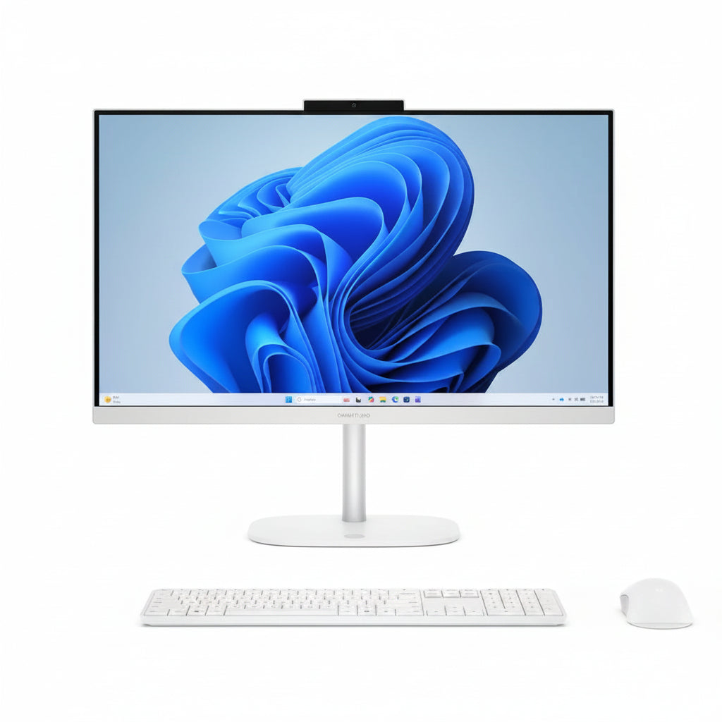 HP OmniStudio 24-cu0006na 23.8" All-in-One PC - Intel® Core™ 3, 256 GB SSD, Cotton White