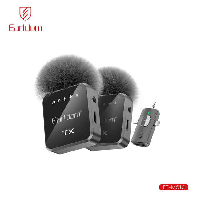 Earldom Wireless Microphone 3 in 1 Connector Plug & Play High Quality (MC13)