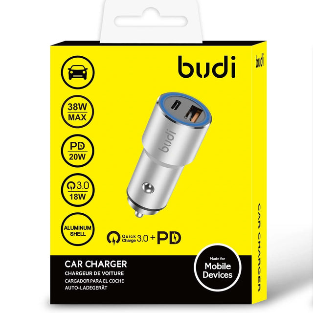 Budi Car Charger Type C 20 W Fast Charge