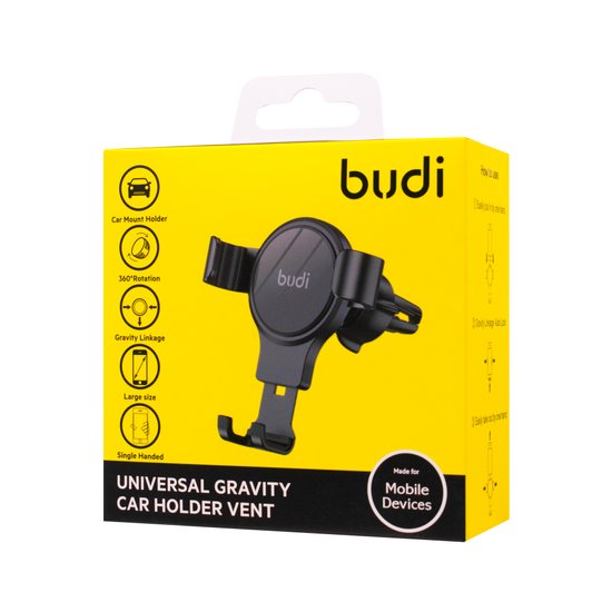 Budi Car Mount Holder (Model: CM557B) Universal Gravity