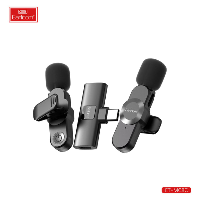 Earldom Wireless Microphone Type-C Connector Plug & Play High Quality