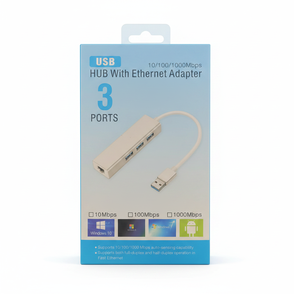USB-A HUB with Ethernet Adapter