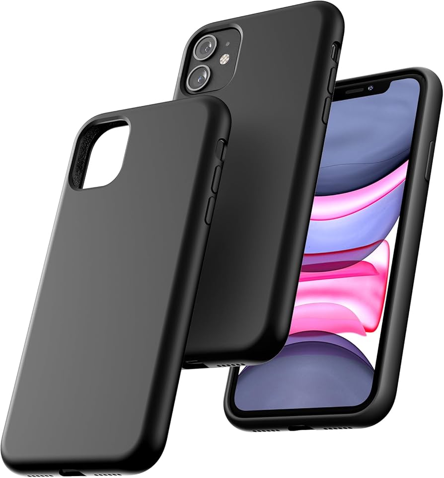 iPhone Black Silicon Slim Case - All Model